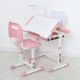 Дитяча Парта M 5068-8-2 зі стільцем, рожевий, підставка для книги (M 5068-8-2)