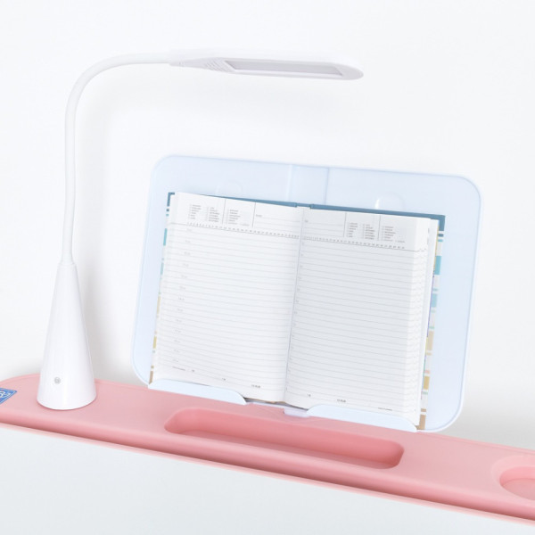 Дитяча Парта M 5068-8-2 зі стільцем, рожевий, підставка для книги (M 5068-8-2)