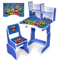 Дитяча Парта N 2071-12-4 синій, зі стільчиком (N 2071-12-4)