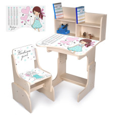 Дитяча Парта N 2071-8-2 дерево, зі стільчиком (N 2071-8-2)