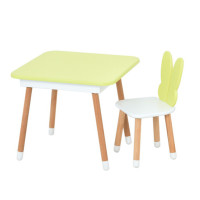 Столик зі стільцем "Метелик" 05-025Y-BOX з ящиком, жовто-білий (05-025Y-BOX)