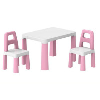 Детский стол с двумя стульями 0457TXK розовый(0457TXK)