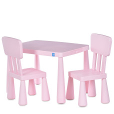 Дитячий столик M 6176-8 стільниця 76,5х54,5 см, 2 стільчики (M 6176-8)
