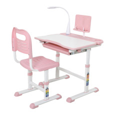 Дитяча Парта M 4428-8-2 рожевий, зі стільчиком (M 4428-8-2)