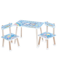 Дитячий Столик M 501-1 стільниця 60 х 40 см, 2 стільчики (M 501-1)