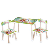 Дитячий столик M 501-35 стільниця 60 х 40 см, 2 стільчики (M 501-35)