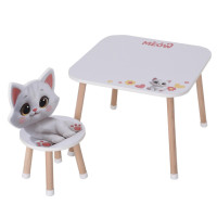 Дерев'яний дитячий столик M 502-2 зі стільчиком (M 502-2)