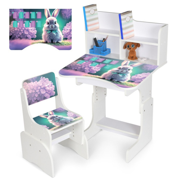 Дитяча Парта N 2071-1-1 білий, зі стільчиком (N 2071-1-1)