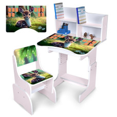 Дитяча Парта N 2071-3-7 білий, зі стільчиком (N 2071-3-7)