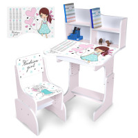 Дитяча Парта N 2071-8-7 білий, зі стільчиком (N 2071-8-7)