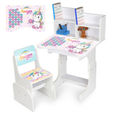 Дитяча Парта N 2071-9-1 білий, зі стільчиком (N 2071-9-1)