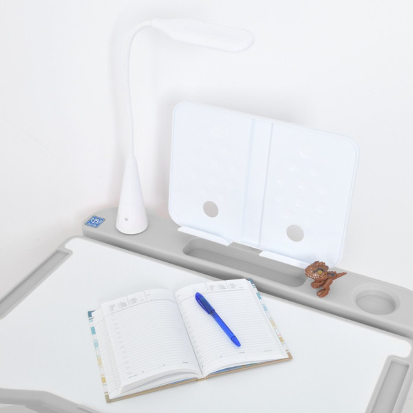 Парта M 5068-11 підставка для книги, лампа, сірий (M 5068-11)