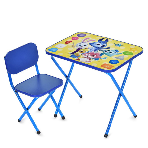 Детский столик складной со стульчиком M 5964-4 синий(M 5964-4)