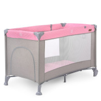 Дитячий манеж ME 1096 Pink Gray рожевий 125 х 65 х 78 см (ME 1096 Pink Gray)
