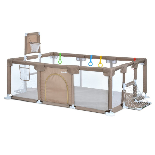 Дитяче ліжко-манеж MR 1338-BG, з баскетбольним кільцем (MR 1338-BG)