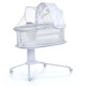 Дитяче ліжечко-люлька 3 в 1 Mastela 3328 приставна, музика, таймер, москітна сітка, білий (3328)