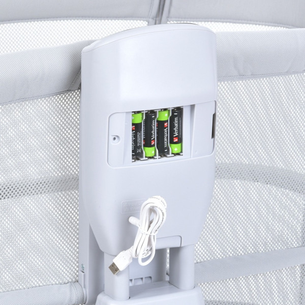 Дитяче ліжечко-люлька 3 в 1 Mastela 3328 приставна, музика, таймер, москітна сітка, білий (3328)