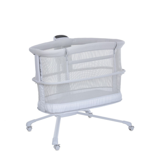Дитяче ліжечко-люлька 3 в 1 Mastela 3328 приставна, музика, таймер, москітна сітка, білий (3328)