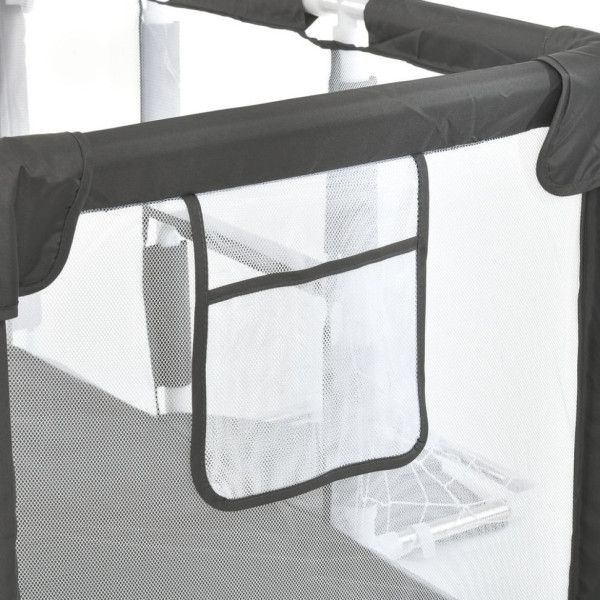 Дитячий манеж MR 1338-G, сірий, з баскетбольним кільцем (MR 1338-G)