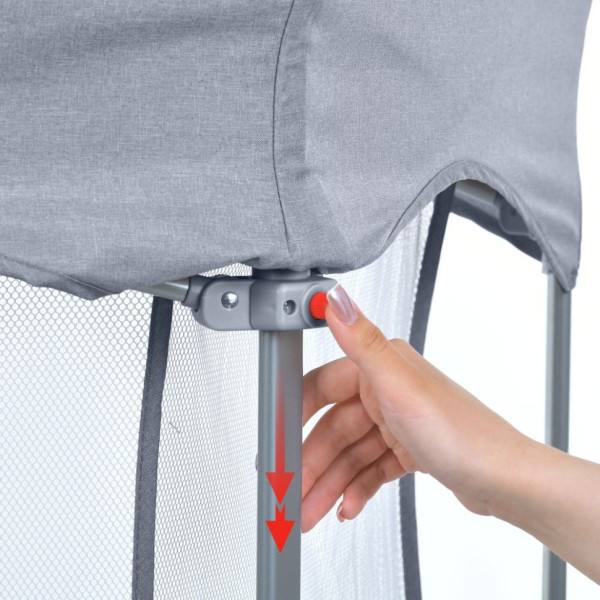 Дитячий манеж SWIFT 6 ME 1195 Gray 145х117х74 см (ME 1195 Gray)