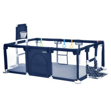 Дитяче ліжко-манеж MR 1338-BL, з баскетбольним кільцем (MR 1338-BL)