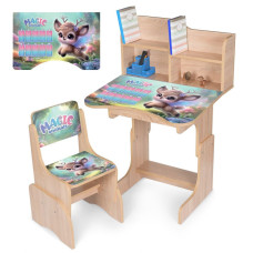 Дитяча парта N 2071-27-3 висота 3 положення, зі стільчиком (N 2071-27-3)