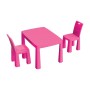 Дитячий пластиковий Стіл і 2 стільці 04680/3 рожевий