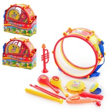 Детский игрушечный барабан 505687/ 2005 с другими музыкальными инструментами