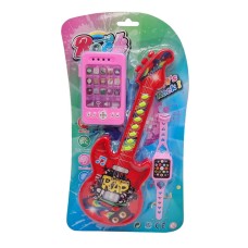 Дитяча іграшка "Гітара" Bambi 8120-2 з наручним годинником та телефоном
