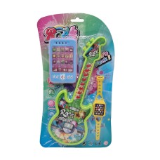 Детская игрушка "Гитара" Bambi 8120-2 с наручными часами и телефоном