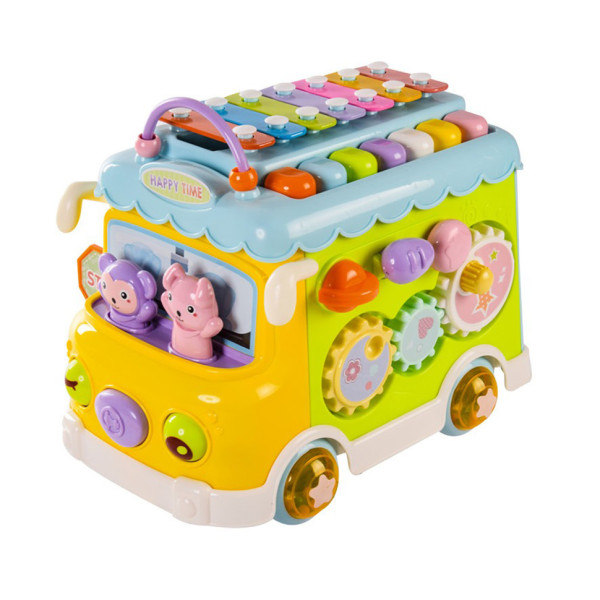 Ксилофон-сортер "Автобус" YL1033A вкладиші, їздить  (YL1033A)