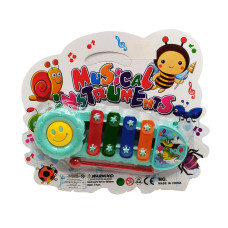 Музыкальная игрушка Ксилофон  Y9093, 16 см Бирюзовый(Y9093(Torquoise))