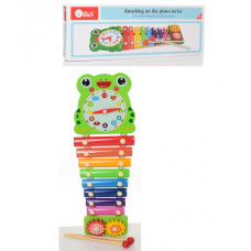 Детская игрушка Ксилофон MD 2170 деревянный Лягушка(MD 2170-1)