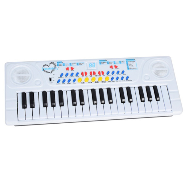 Дитяча музична іграшка "Синтезатор" SYL-8201B 37 клавіш, мікрофон, музика, запис (SYL-8201B)