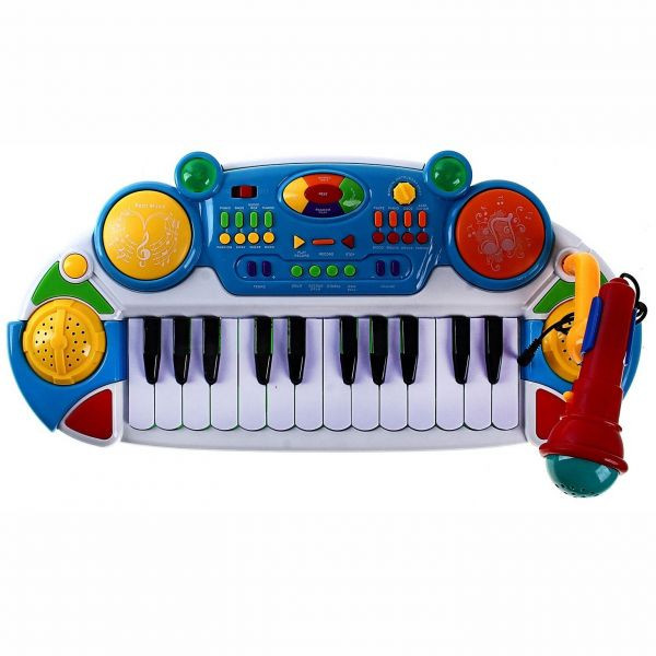 Детское пианино 7234 голубое