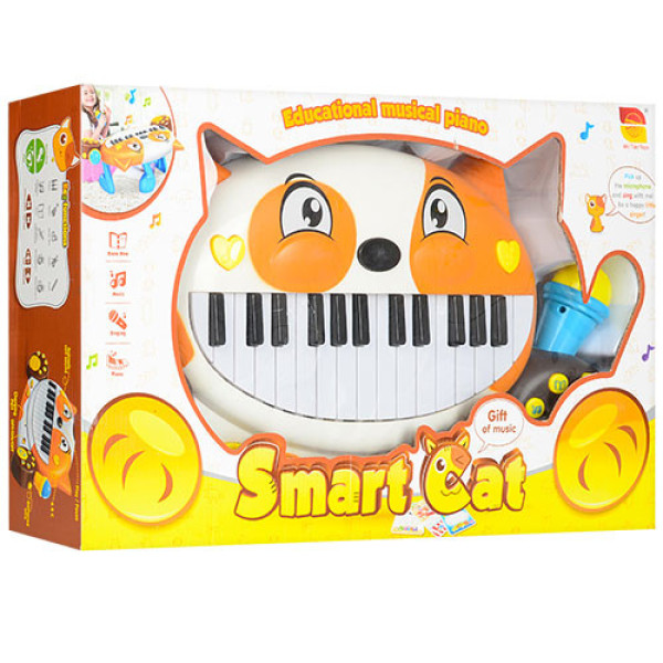 Дитяче піаніно Кіт з мікрофоном 8710D, 28 клавіш (8710D)