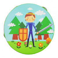 Дерев'яна іграшка Бубен MD 0367 15 см  Принц (MD 0367-4)