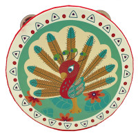 Дерев'яна іграшка Бубон "Павич" MD 0367-41 діаметр 15 см (MD 0367-41)