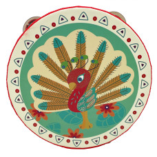 Дерев'яна іграшка Бубон "Павич" MD 0367-41 діаметр 15 см (MD 0367-41)