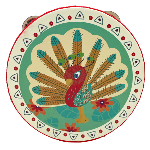 Дерев'яна іграшка Бубон "Павич" MD 0367-41 діаметр 15 см (MD 0367-41)