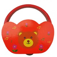 Деревянная игрушка Бубен MD 2477  14 см