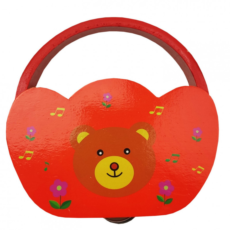 Деревянная игрушка Бубен MD 2477  14 см
