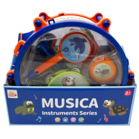Дитячий набір музичних інструментів SF8122ABC, барабан, дудка, маракас (SF8122ABC)