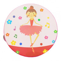 Дерев'яна іграшка Бубен MD 0367 15 см  Балерина (MD 0367-2)