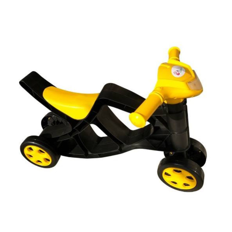 Детский беговел Минибайк 0136/03 черный с желтым Детский беговел Минибайк 0136/03 черный с желтым