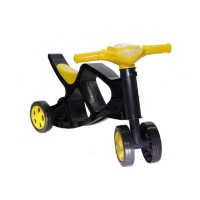 Дитячий біговел Мінібайк 0136/03 чорний з жовтим Дитячий біговел Мінібайк 0136/03 чорний з жовтим