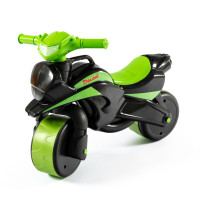 Мотобайк беговел Doloni Toys 0138/590 Черно-Зелёный (0138/590)