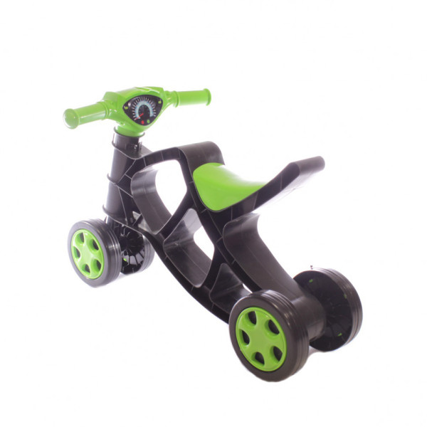 Дитячий біговел Мінібайк 0136/01 чорний з зеленим (0136/01)