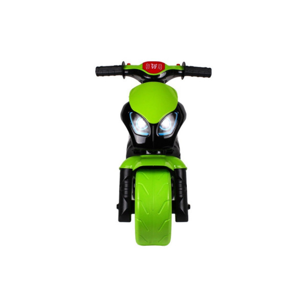 Каталка-біговець"Мотоцикл ТехноК" 6474TXK Чорно-салатовий музичний (6474TXK)