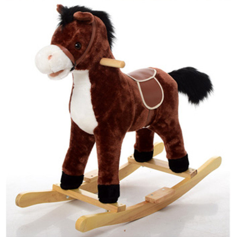 Детская лошадка качалка  MP 0081 со звуком Детская лошадка качалка  MP 0081 со звуком